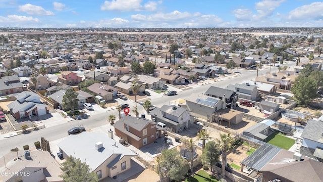 aerial view featuring a residential view