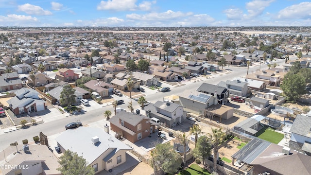 drone / aerial view with a residential view