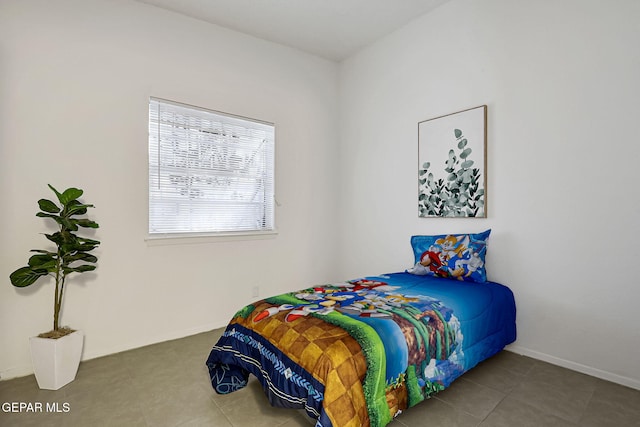 bedroom with baseboards