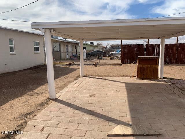 view of patio / terrace with fence