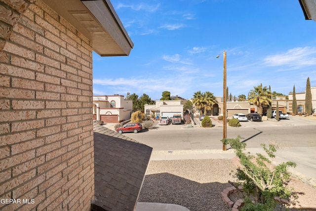 exterior space with a residential view