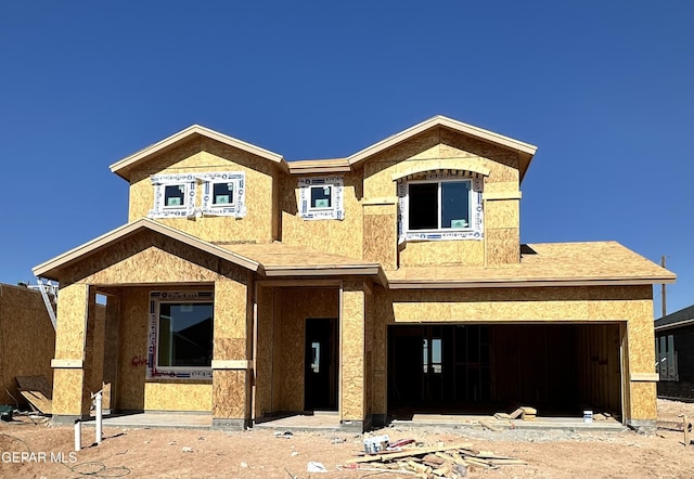 3713 Hill Top Place, El Paso, TX 79938 - unfinished property with an attached garage and stucco siding