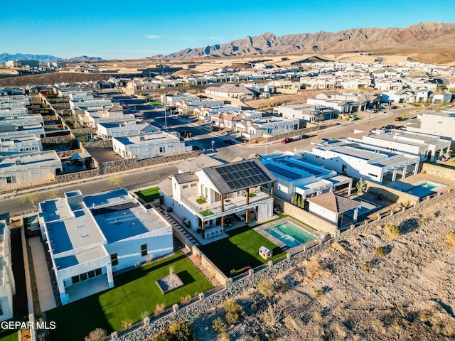7402 Wooden Nickel Dr, El Paso, TX 79911 - aerial view with a residential view and a mountain view