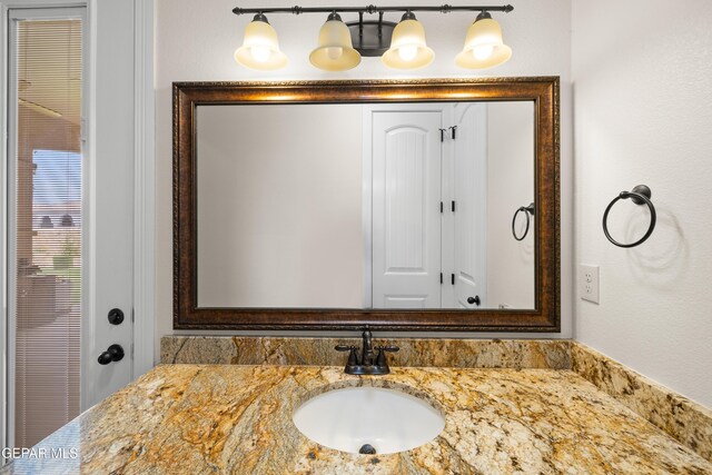 bathroom featuring vanity