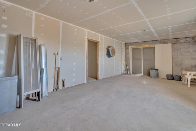 view of basement