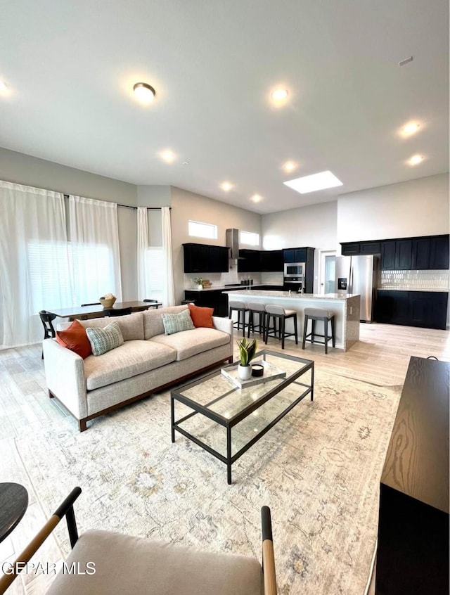 3897 Surmise St, El Paso, TX 79938 - living room with light wood-style floors