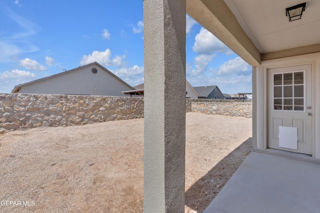 view of patio / terrace featuring a fenced backyard