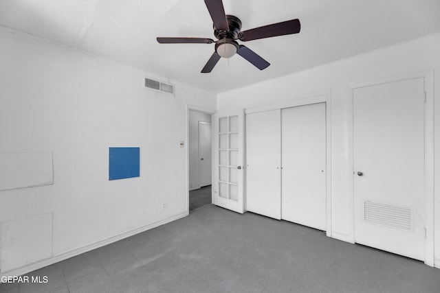 2413 Copper Ave Unit 79930, El Paso, TX 79930 - unfurnished bedroom featuring a closet and a ceiling fan