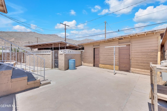 2413 Copper Ave Unit 79930, El Paso, TX 79930 - view of patio with fence and a mountain view