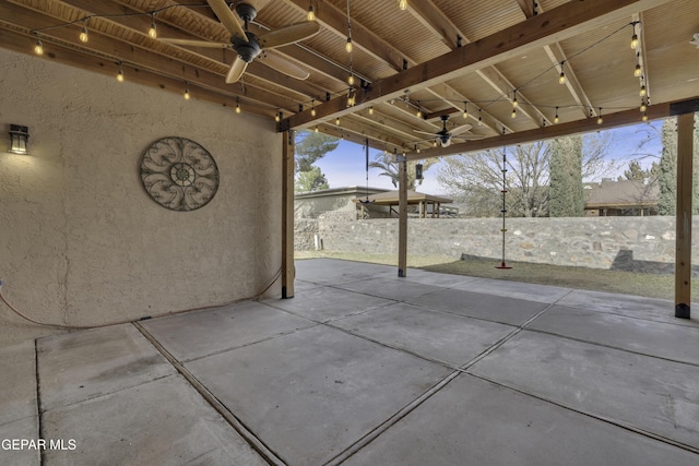 4945 Vista Grande Cir, El Paso, TX 79922 - view of patio / terrace featuring ceiling fan