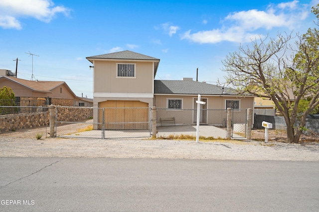 9005 Electra Dr, Canutillo, TX 79835 - view of front of property featuring a gate and a fenced front yard