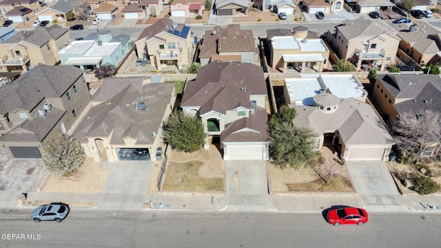 bird's eye view with a residential view