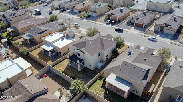 bird's eye view featuring a residential view