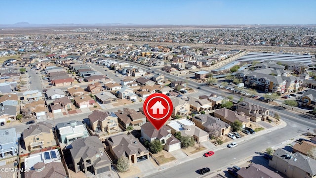birds eye view of property featuring a residential view