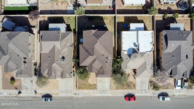 bird's eye view featuring a residential view