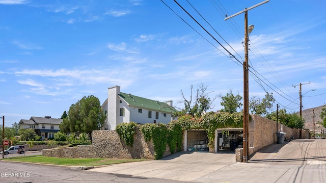 exterior space with fence