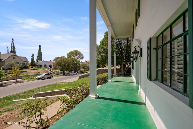 view of patio with covered porch