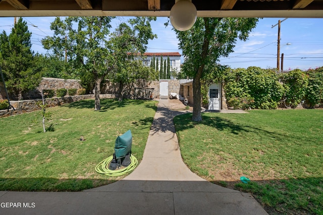 view of yard