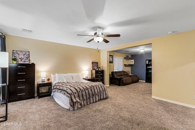 14717 Tierra Escape Ave, El Paso, TX 79938 - carpeted bedroom featuring baseboards and ceiling fan