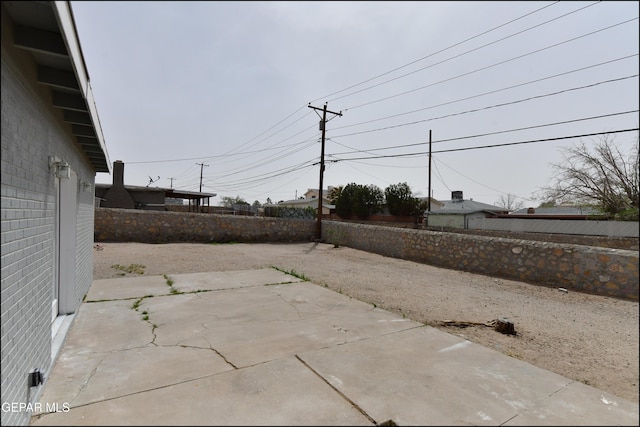 view of patio featuring a fenced backyard