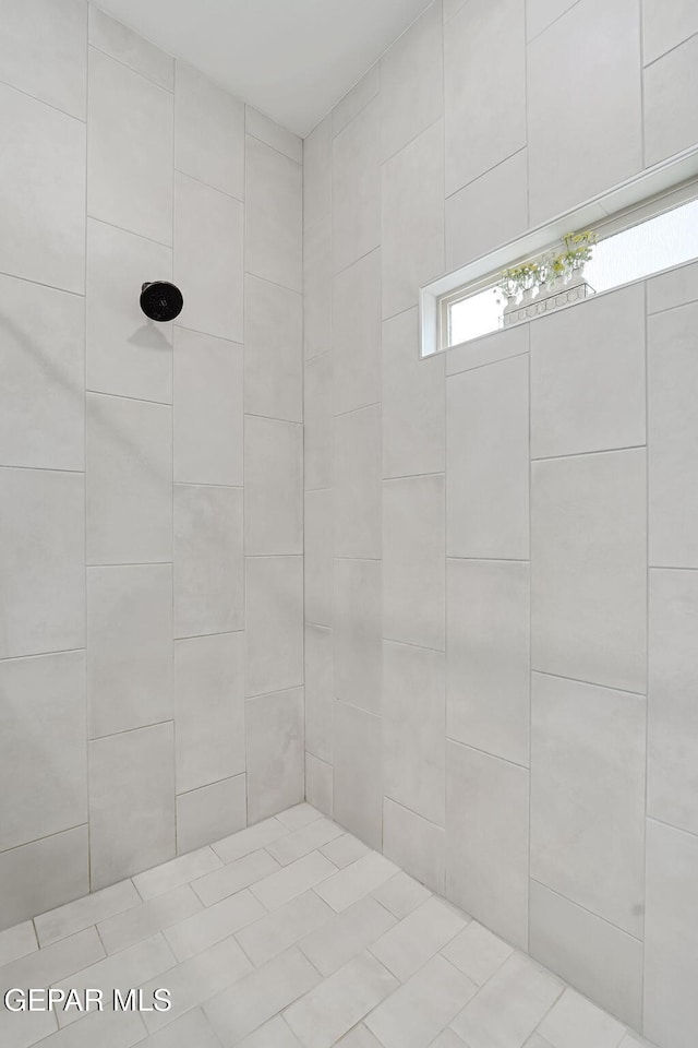 full bathroom with a tile shower