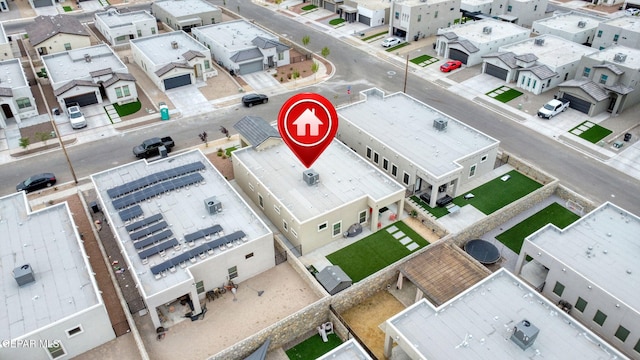 bird's eye view featuring a residential view