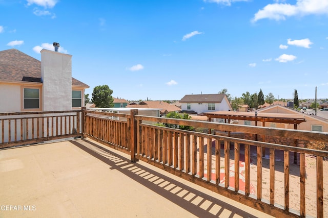 2987 Tierra Limon Dr, El Paso, TX 79938 - view of patio with a residential view and a balcony
