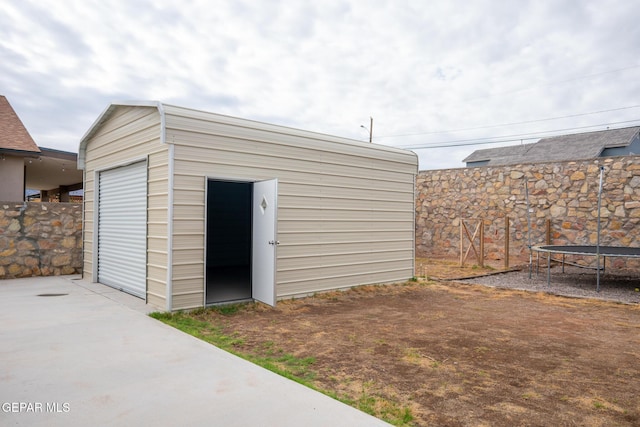 756 Jalynn Grace, Canutillo, TX 79835 - garage featuring a trampoline
