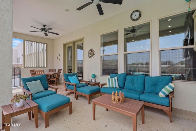 view of sunroom