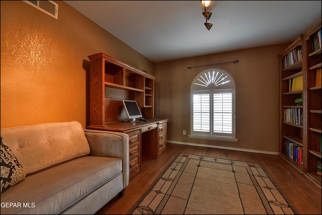 29 Cielo Vis, Anthony, NM 88021 - home office with visible vents, baseboards, and wood finished floors