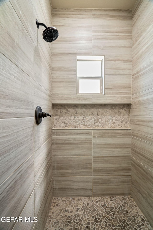 full bathroom with a tile shower