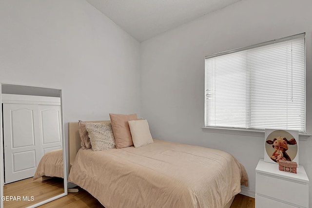 7101 Luz De Sol Dr, El Paso, TX 79912 - bedroom featuring vaulted ceiling and wood finished floors