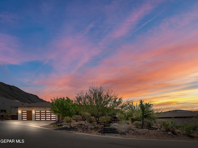 exterior space with a mountain view