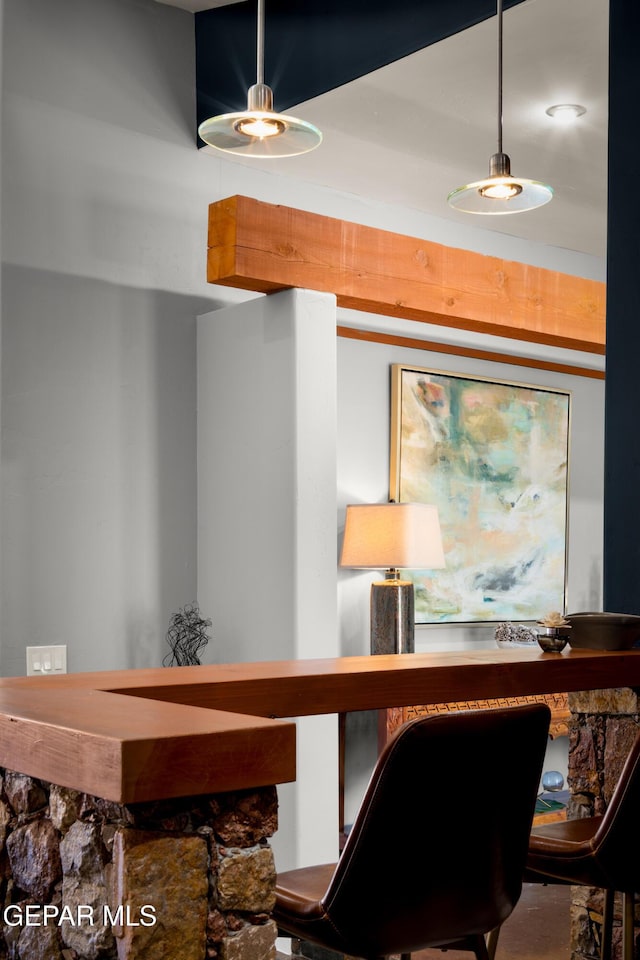 view of office area