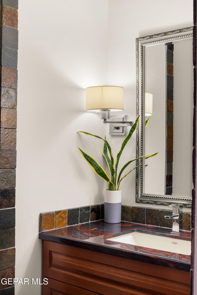 bathroom featuring vanity