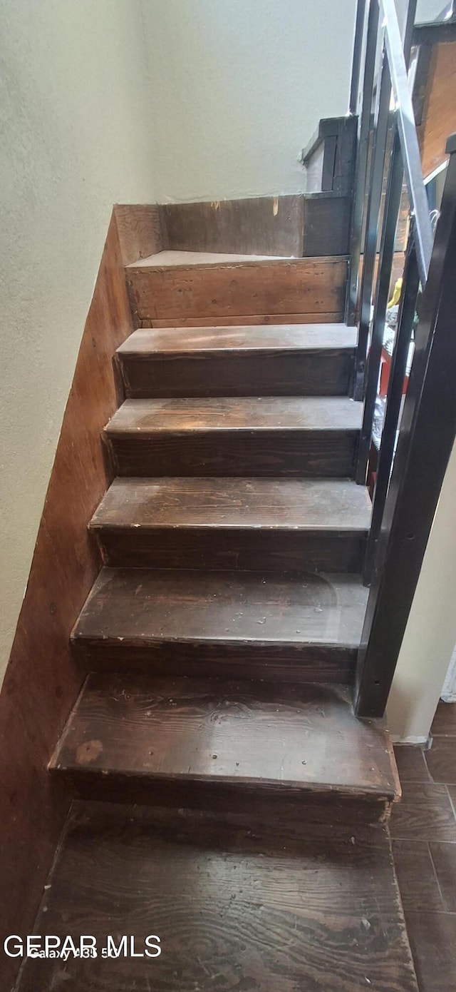 view of stairway