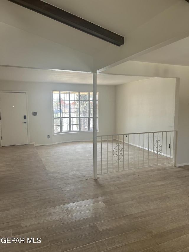 2816 Gaston Dr, El Paso, TX 79935 - unfurnished room featuring wood finished floors and baseboards