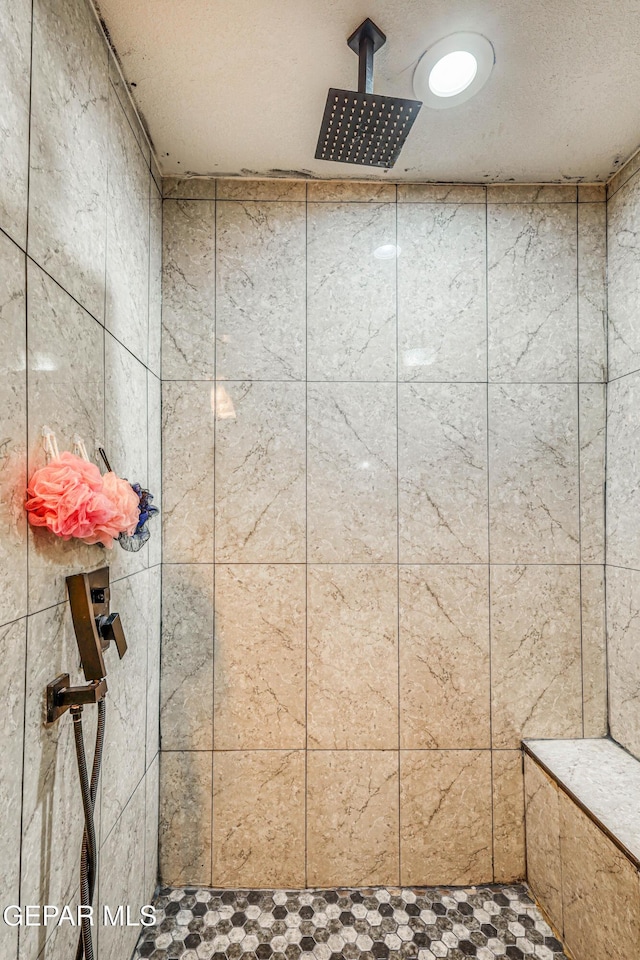 room details featuring tiled shower