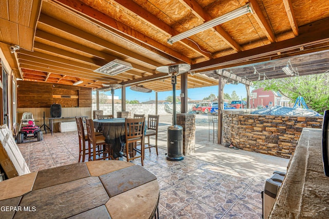 view of patio / terrace featuring outdoor dining space
