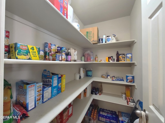 view of pantry