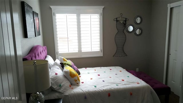 bedroom featuring multiple windows