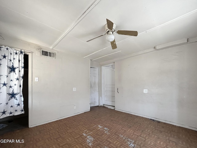81 N Eucalyptus St, El Paso, TX 79901 - spare room with ceiling fan and visible vents