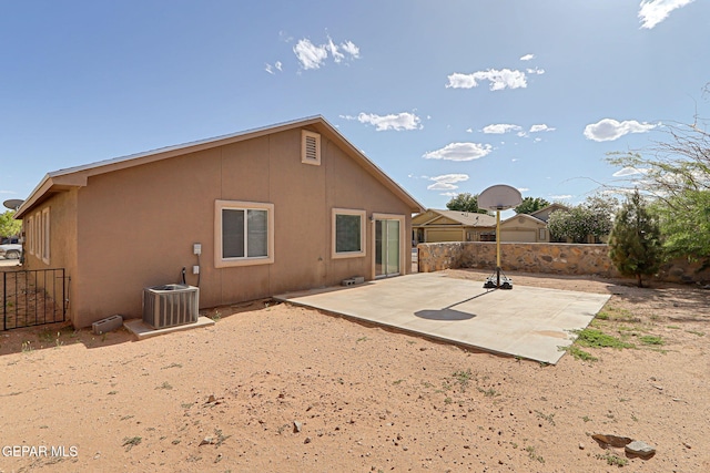12729 Raul Mendiola Ln, El Paso, TX 79938 - back of property featuring a patio area, a fenced backyard, and cooling unit