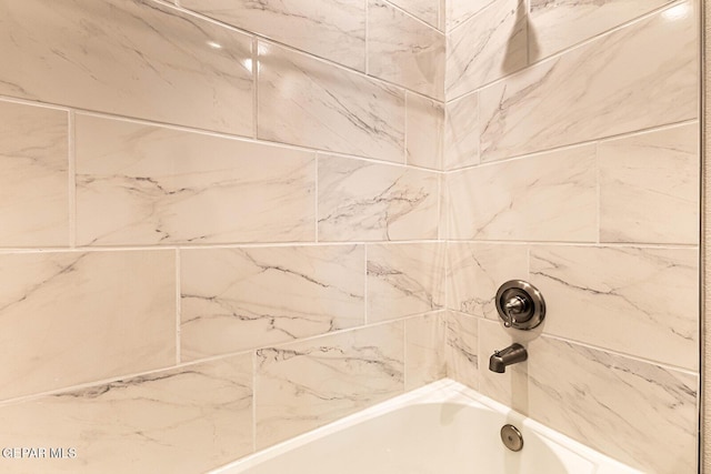 details with  shower combination