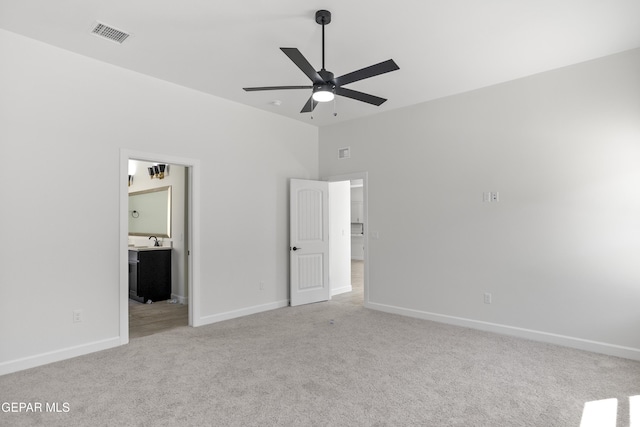 813 Durham Way, Horizon City, TX 79928 - unfurnished bedroom with light carpet, visible vents, and baseboards