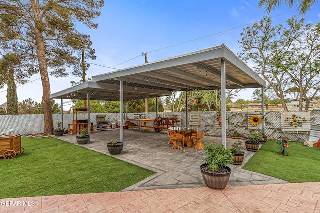 701 La Cruz Dr, El Paso, TX 79902 - view of patio featuring fence private yard