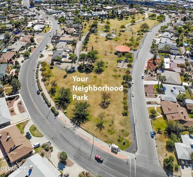 701 La Cruz Dr, El Paso, TX 79902 - birds eye view of property with a residential view