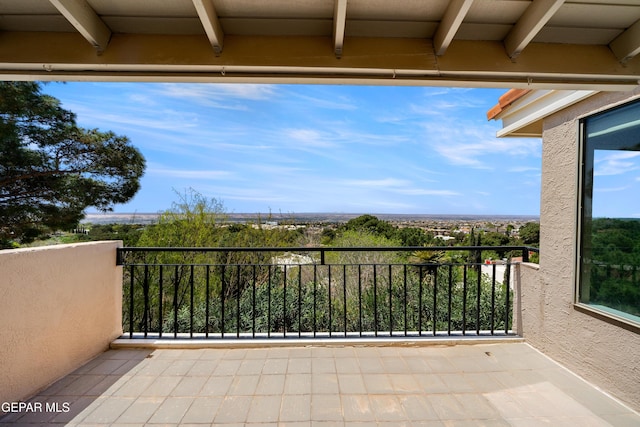 view of balcony