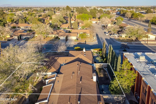 10632 Park View Cir, El Paso, TX 79935 - birds eye view of property featuring a residential view