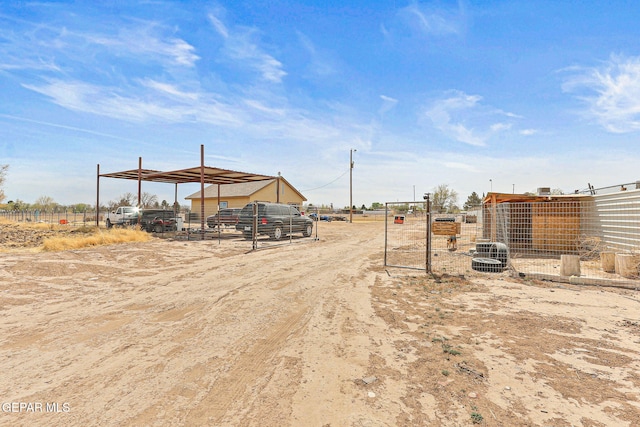 702 Thompson Rd, San Elizario, TX 79849 - view of yard with an outbuilding and fence